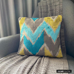 Cordelia - Blue Velvet Throw Cushion Cover