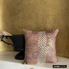 Gold Shards - Gold Velvet Throw Cushion Cover