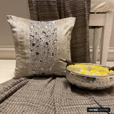 Gilted Sparkle - Gold Jacquard Throw Cushion Cover
