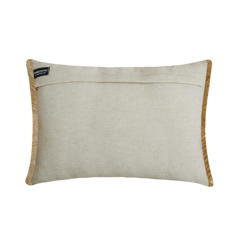 Blue Harvest Pumpkin - Blue Woven Jacquard Decorative Lumbar  Cushion Cover