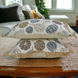 Blue Harvest Pumpkin - Blue Woven Jacquard Decorative Lumbar  Cushion Cover