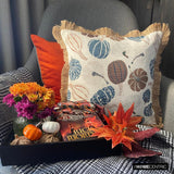 Cinnamon Pumpkins Throw Cushion Cover