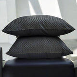 Spotted Spooks - Charcoal Velvet Decorative Throw Cushion Cover