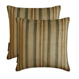 Stripe Flow Beige - Beige Velvet Stripes Throw Cushion Cover
