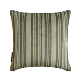 Stripe Flow Gray - Gray Velvet Stripes Throw Cushion Cover