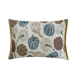 Blue Harvest Pumpkin Lumbar Cushion Cover