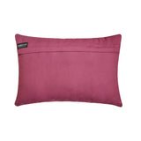 Burgundy Rhythms - Burgundy Velvet Decorative Lumbar  Cushion Cover