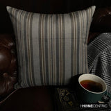 Stripe Flow Gray Throw Cushion Cover