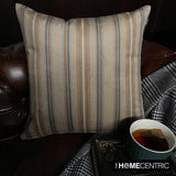 Stripe Flow Beige Throw Cushion Cover