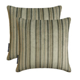 Stripe Flow Gray - Gray Velvet Stripes Throw Cushion Cover