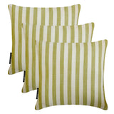 Stripe Plush Green - Green Cotton Decorative Throw Cushion Cover
