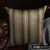 Stripe Flow Olive Throw Cushion Cover