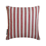 Stripe Plush Red Throw Cushion Cover