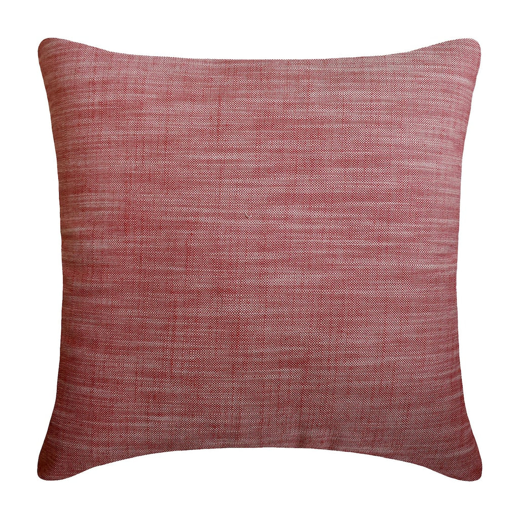 Stripe Plush Red - Red Cotton Decorative Throw Cushion Cover