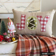 Joy - Beige Linen Decorative Lumbar Cushion Cover