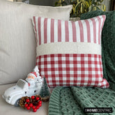 Jolly Santa - Red Cotton Decorative Throw Cushion Cover
