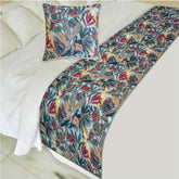 Cockatoo Ruffle Decorative Bed Runner and Cushion Cover