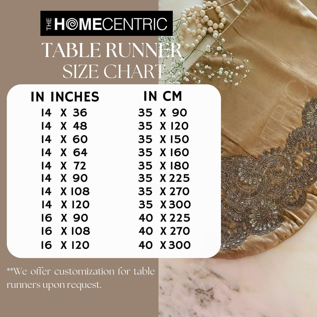 Tropically - Green Printed Cotton Decorative Table Runners