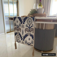 Atushi - Beige Linen Decorative Table Runner