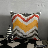 Fiery Mountain - Orange Art Silk Decorative Euro Sham
