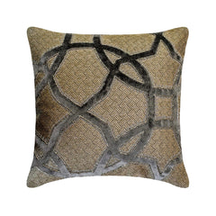 Velvet Interweave - Velvet Gray Decorative Bed Runner and Cushion Cover