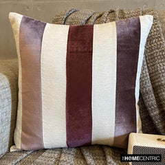 Velvet Band Berry - Berry Velvet Throw Pillow Cover