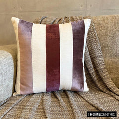 Velvet Band Berry - Berry Velvet Throw Cushion Cover