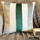 Velvet Band Emerald - Emerald Green Velvet Decorative Euro Sham