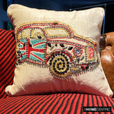 Vinatge Rider Throw Pillow Cover