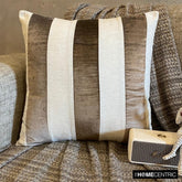 Velvet Band Choco Throw Pillow Cover