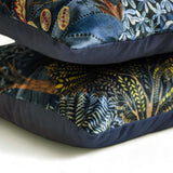 Trunk Of Comfort - Blue Velvet  Lumbar Cushion Cover