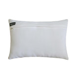 Buttercup Bloom - White Cotton  Lumbar Cushion Cover