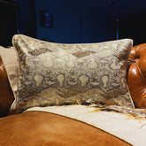 Animal Bling - Gold Faux Leather Lumbar Cushion Cover