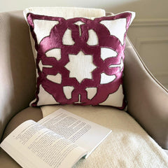 Hera - Purple Linen Decorative Euro Sham