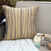 Sea King - Blue Burlap Decorative Euro Sham