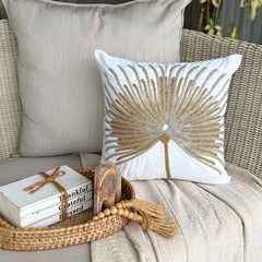 Love Grows On Trees - Ivory Art Silk Decorative Euro Sham