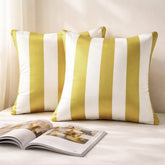Chartreuse Vertical Throw Cushion Cover