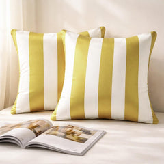 Chartreuse Vertical Throw Cushion Cover