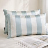 Ice Stripe Delight Lumbar Cushion Cover