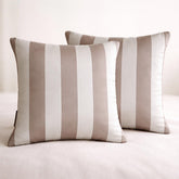Mocha Vertical Throw Cushion Cover
