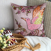 Colorful Birdy Pillow Cover