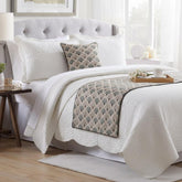 Flourish Bloom Decorative Bed Runner with Cushion Cover