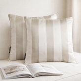 Taupe Vertical Throw Cushion Cover