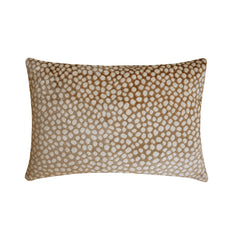 Beige Velvet Throw Cushion Cover - Spotted Safari