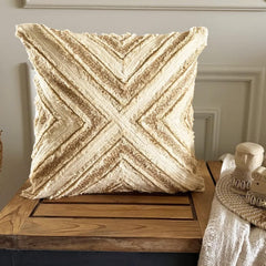 Jutee Love - Beige Linen Throw Cushion Cover