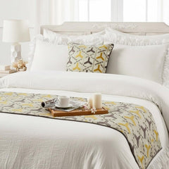 Tripod Decorative Bed Runner and Cushion Cover
