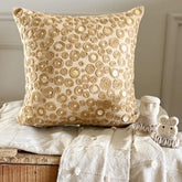 Jute Centric - Natural Beige Cotton Linen Decorative Euro Sham
