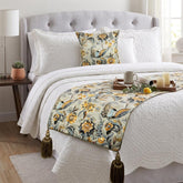 Peacock Swag Decorative Bed Runner and Cushion Cover