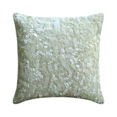 Ivory Elegance - Ivory Art Silk Decorative Euro Sham