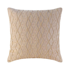 Tuscany - Ivory Art Silk Throw Pillow Cover